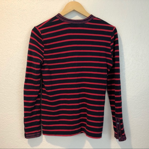 J. Crew Blue & Pink Metallic Striped Cardigan - Picture 7 of 13